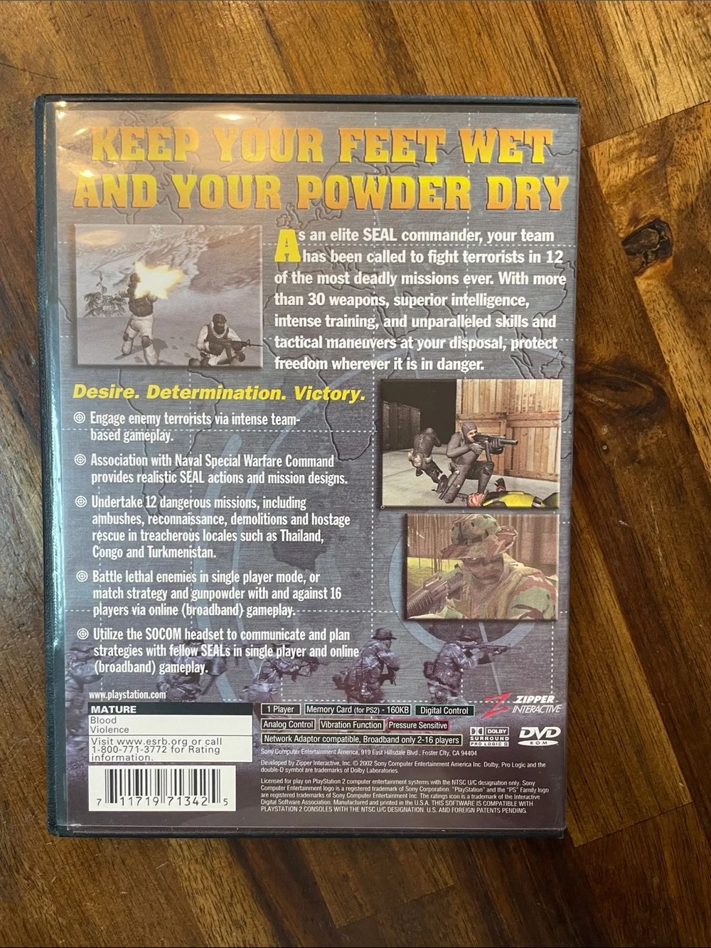 PS2 Socom US Navy Seals Game